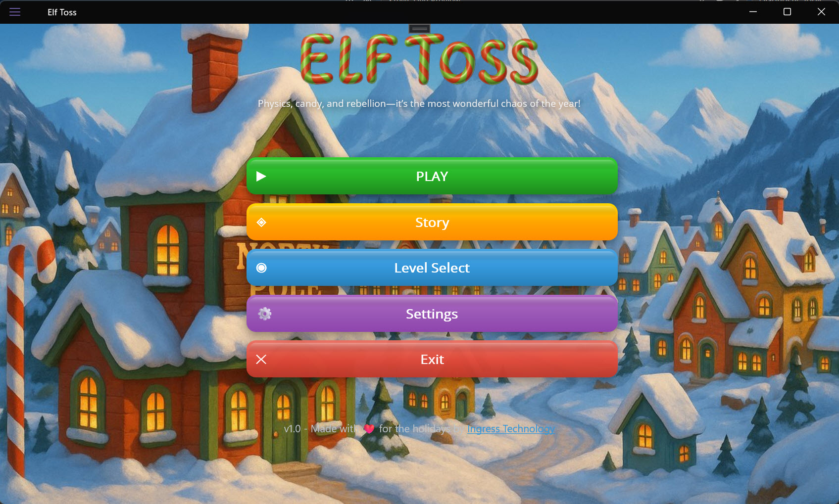 Elf Toss Gameplay Screenshot 1